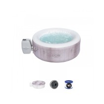 BESTWAY Spa gonflable Lay-Z-Spa Cancun Airjet™ rond 2 a 4 personnes,