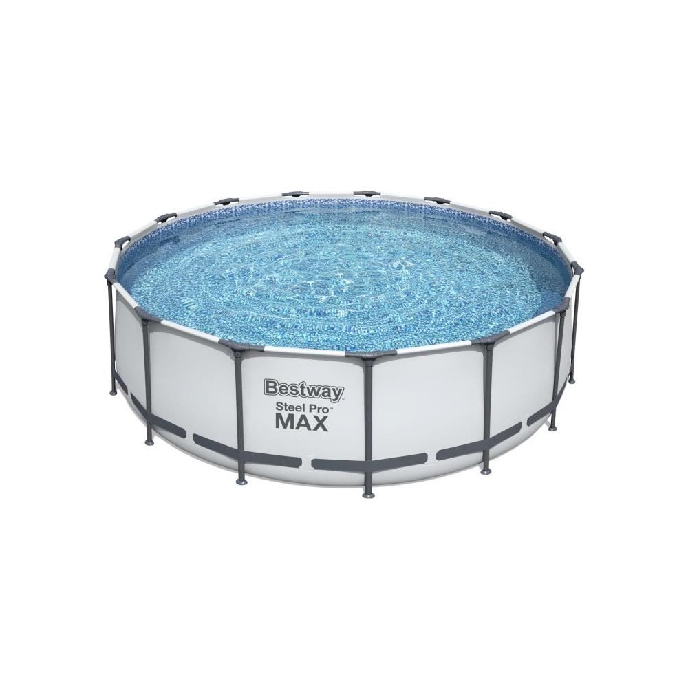 Kit Piscine hors sol tubulaire BESTWAY Steel Pro Max - 457 x 122 cm -