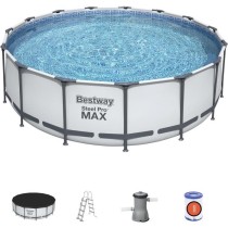 Kit Piscine hors sol tubulaire BESTWAY Steel Pro Max - 457 x 122 cm -