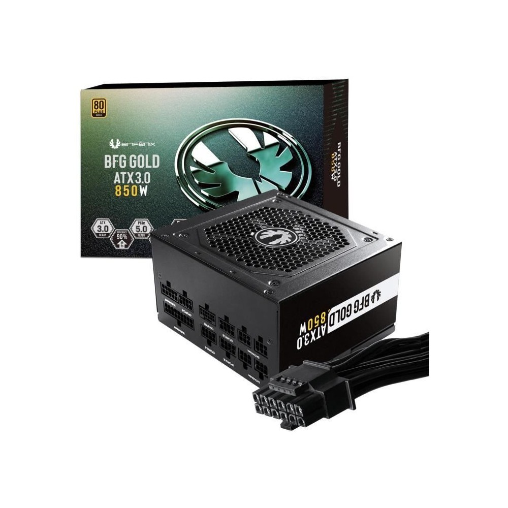 BITFENIX BFG GOLD 850W (80+ Gold) ATX 3.0 - Alimentation PC - 850W