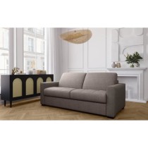 Canapé convertible express - MARIUS - Tissu Beige - 190 x 100 x 87 cm