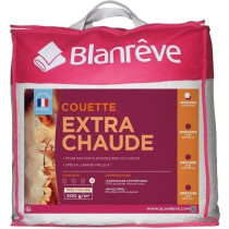 BLANREVE Couette extra chaude en microfibre - 140 x 200 cm - Blanc