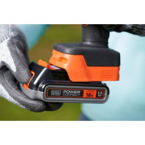 Sécateur BLACK+DECKER - Batterie Lithium 18V 2Ah - Capacité de coupe