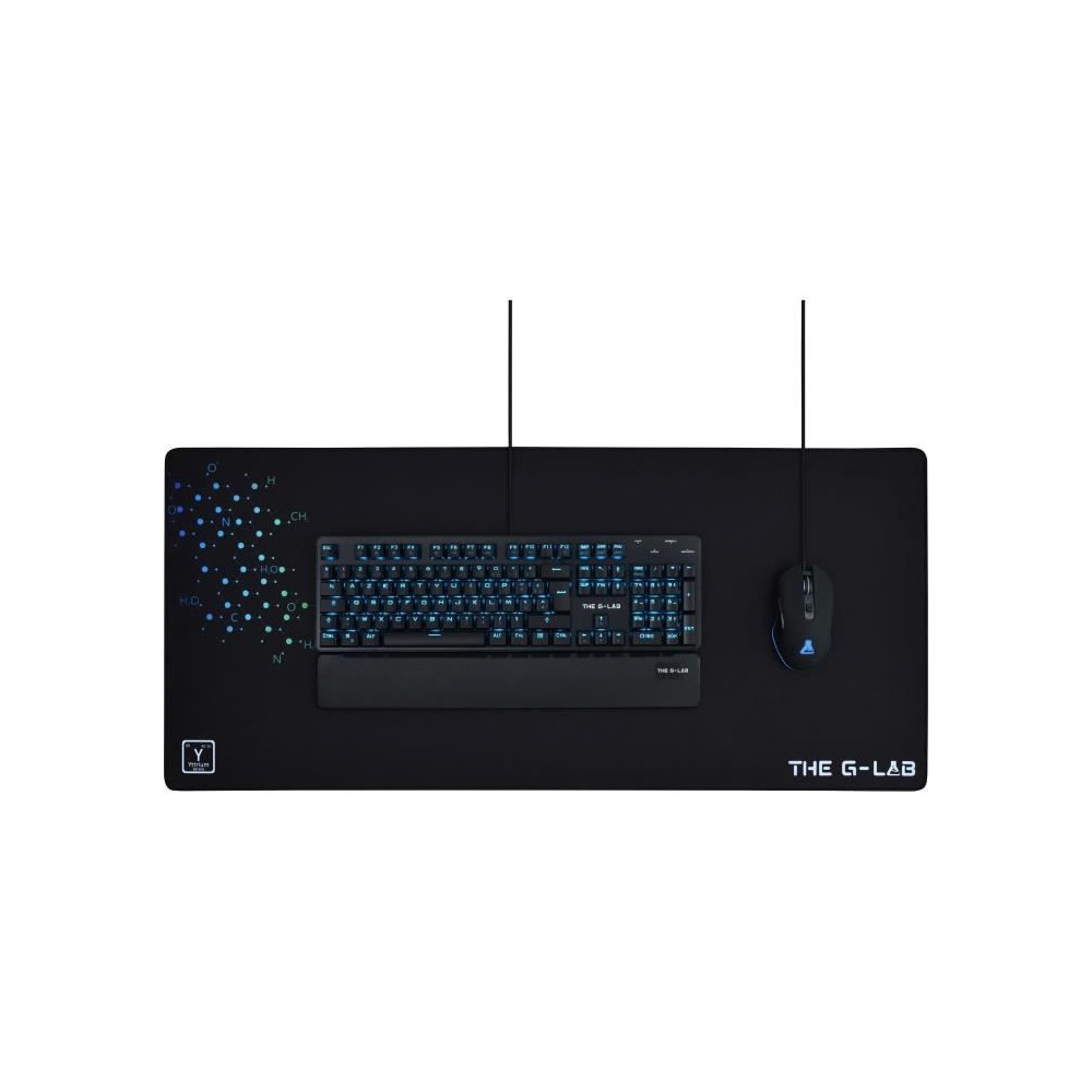 Tapis de Souris - XXL - The G-Lab - PAD YTTRIUM - 900x400x4mm - Noir