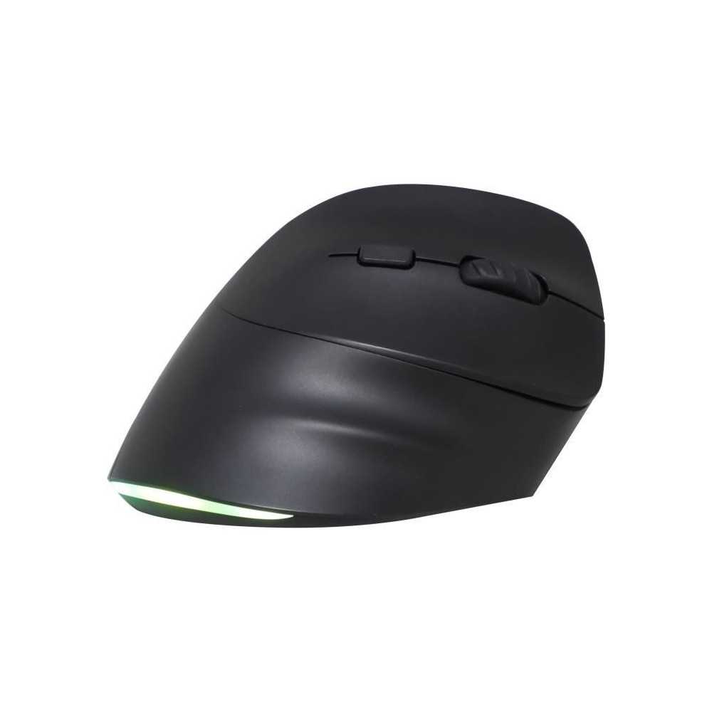 Souris Ergonomique Sans Fil - BLUESTORK - ERGO LUMI - PC/MAC - Noir