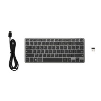 Clavier Sans Fil - BLUESTORK - MINI R - Compact - Rechargeable - Gris/