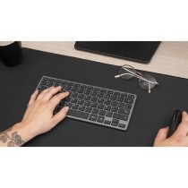 Clavier Sans Fil - BLUESTORK - MINI R - Compact - Rechargeable - Gris/