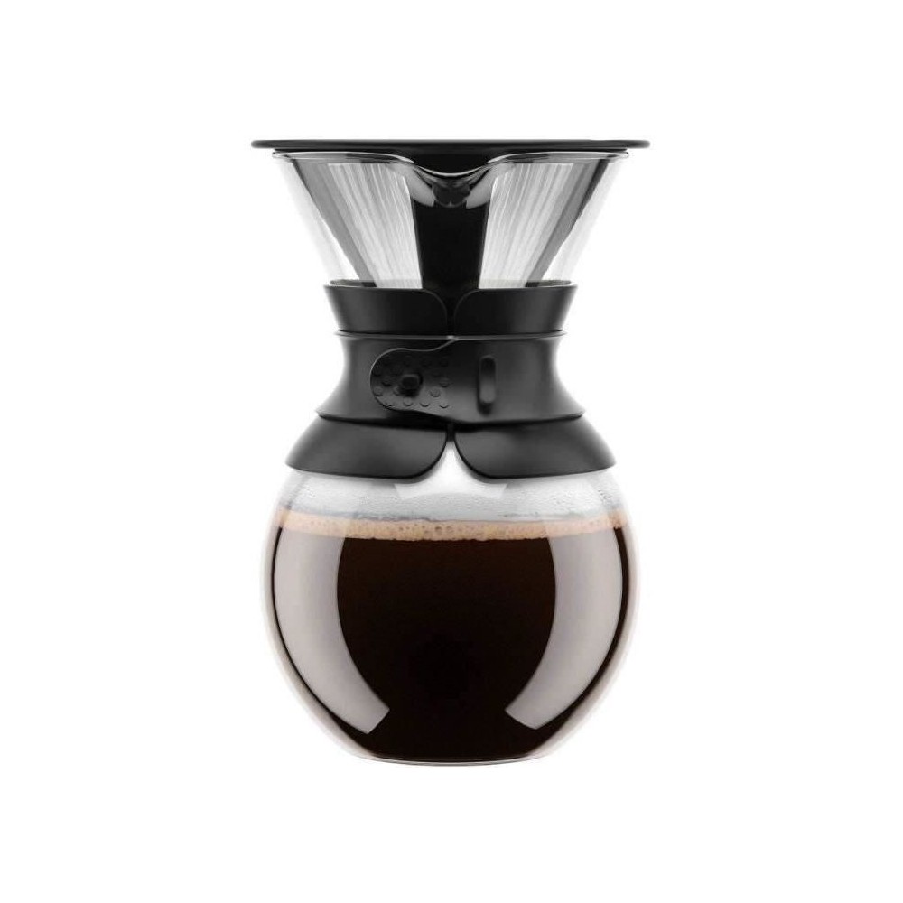 POUR OVER - Cafetiere BODUM , filtre permanent maille inox, 1.0 l, 8 t