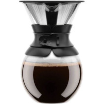 POUR OVER - Cafetiere BODUM , filtre permanent maille inox, 1.0 l, 8 t