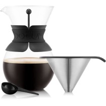 POUR OVER - Cafetiere BODUM , filtre permanent maille inox, 1.0 l, 8 t