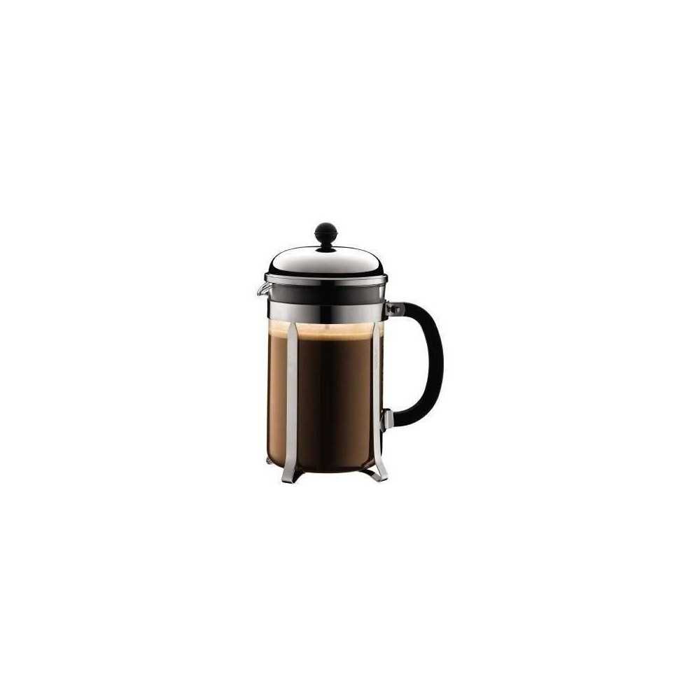 CHAMBORD - Cafetiere a piston BODUM , 12 tasses, 1.5 l, acier inox