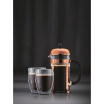 Cafetiere a piston - BODUM - CHAMBORD SET - 8 tasses 1.0 l + 2 verres