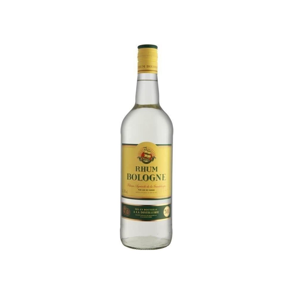 Rhum Bologne - Rhum agricole blanc - Guadeloupe - 50%vol - 100cl