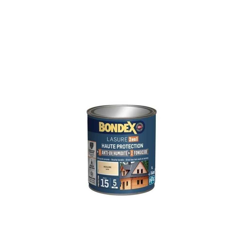 BONDEX Lasure 2 en 1 Satin Haute Protection 5 ans - Incolore