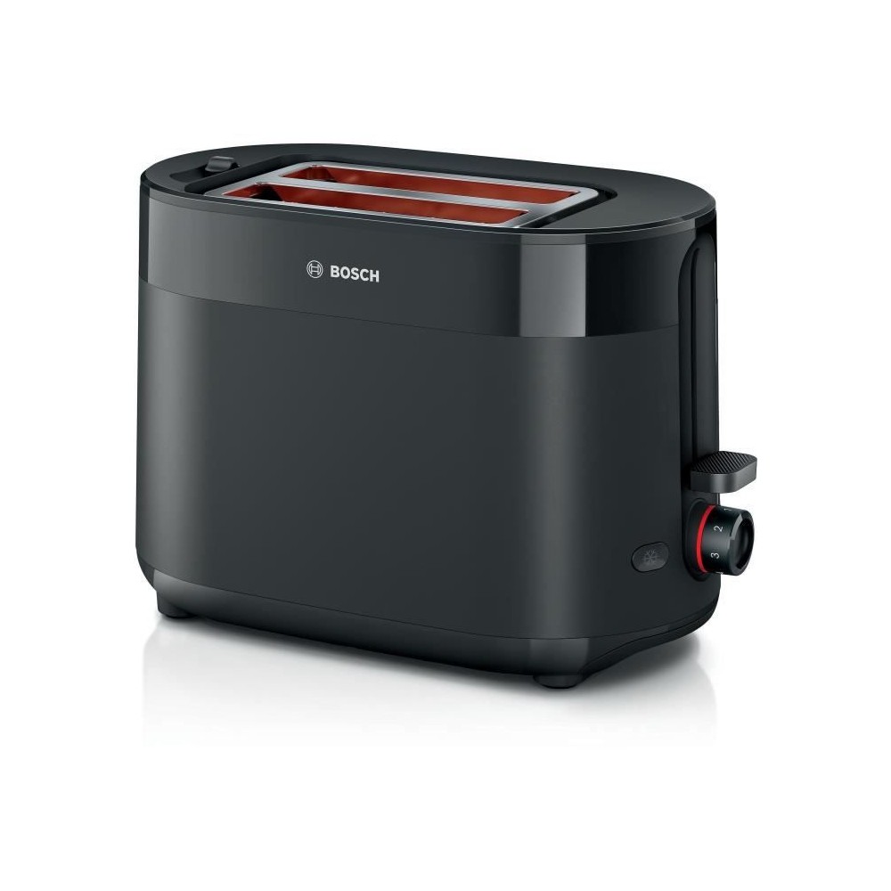 Toaster - BOSCH - TAT2M123 MyMoment - Noir - 2 tranches - centrage aut