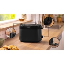 Toaster - BOSCH - TAT2M123 MyMoment - Noir - 2 tranches - centrage aut