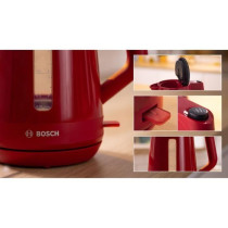 Bouilloire - BOSCH - TWK1M124 MyMoment - Rouge - capacité 1,7L - base