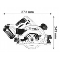 Scie Circulaire Bosch Professional GKS 18V-57 G avec lame de 165mm, sa