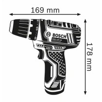 Perceuse-visseuse Bosch Professional GSR 12V-15 + 2 batteries 2,0Ah +