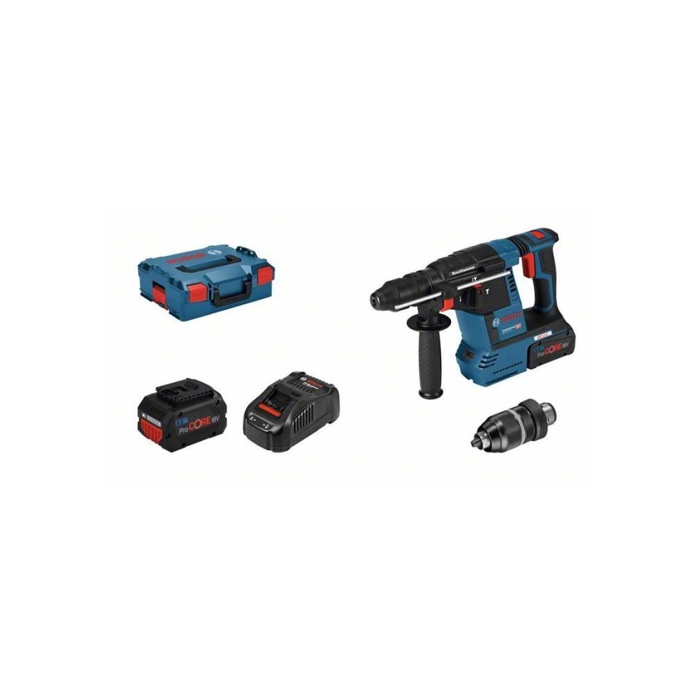 Perforateur SDS Plus Bosch Professional GBH 18V-26F, avec 2 batteries