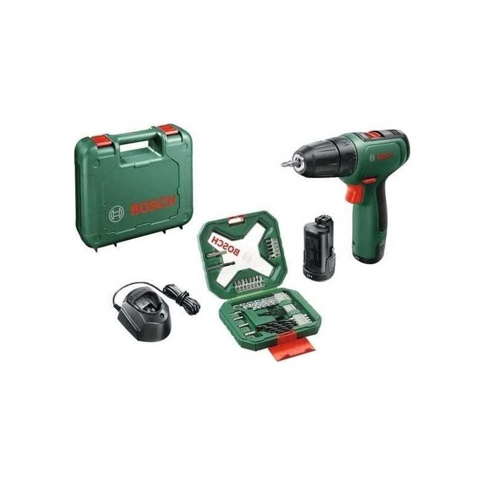 Perceuse visseuse Bosch EasyDrill 1200 avec 2 batteries, 1 chargeur, u