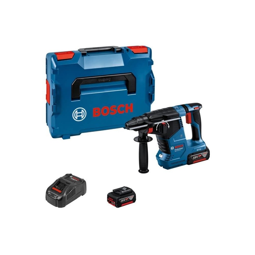 Perforateur SDS-PLUS Bosch Professional GBH 18V-24 C + 2 batteries 5.0