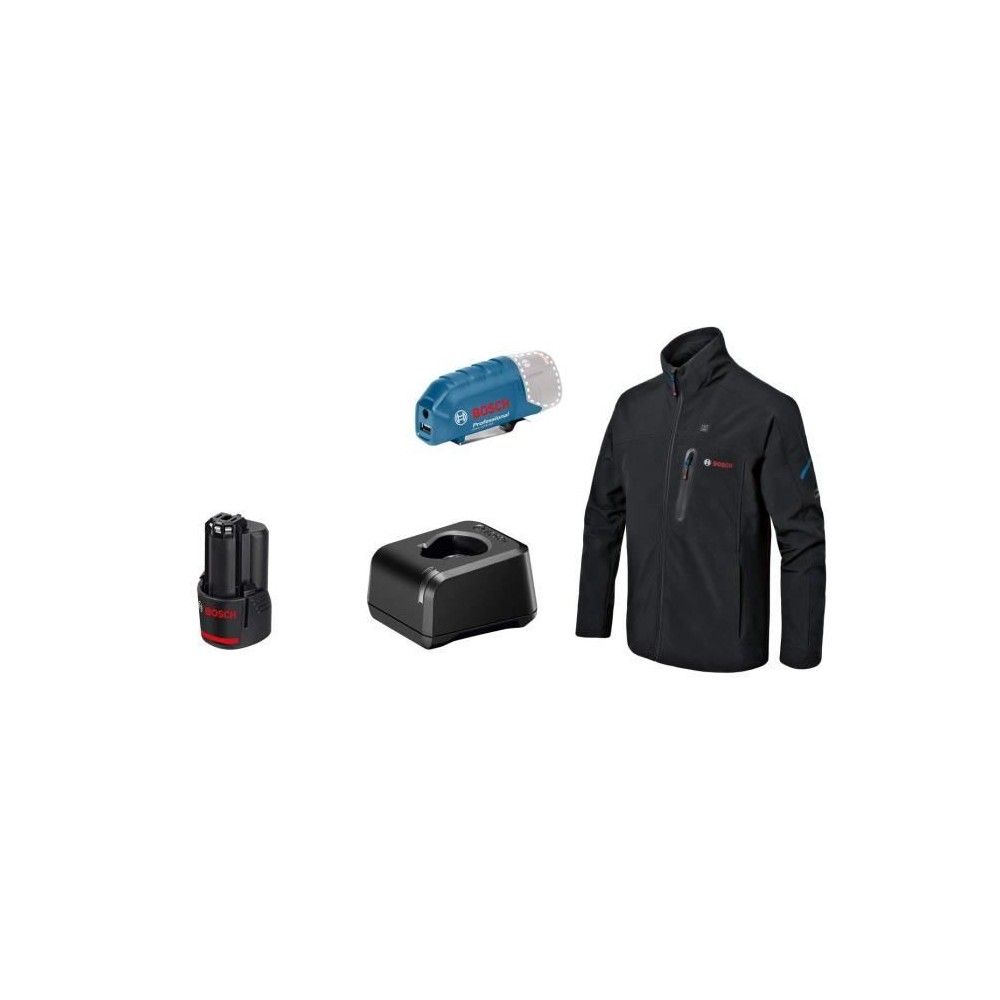 Veste chauffante Bosch Professional GHJ 12+18V XA taille L avec batter