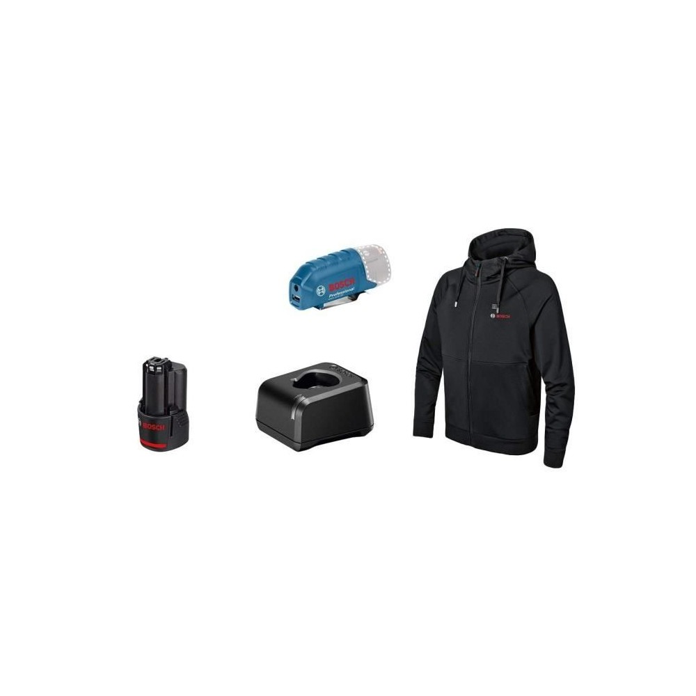 Veste chauffante Bosch Professional GHH 12+18V XA taille 3XL avec batt