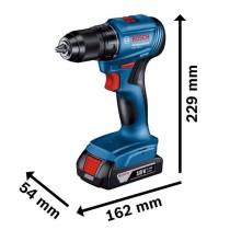 Perceuse-visseuse Bosch professional GSR 18V + 2 batteries 2,0Ah + cha