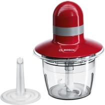 Hachoir BOSCH MMR08R2 - Rouge/Gris - 400W - Capacité 0,8L - Couteau i