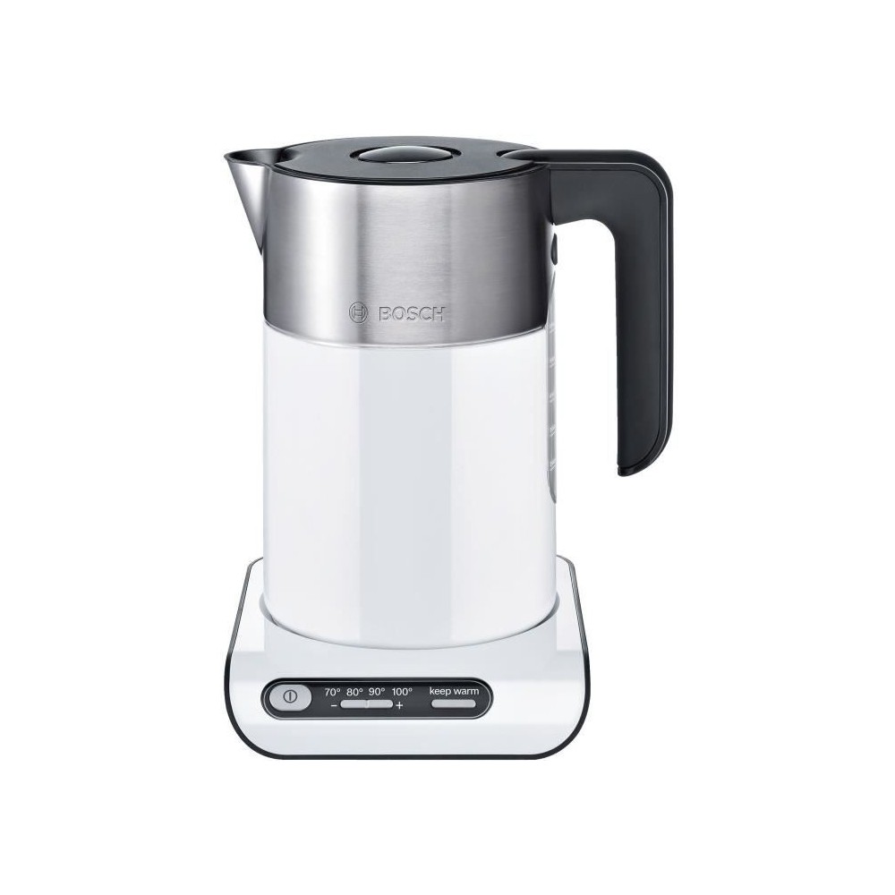 Bouilloire électrique BOSCH TWK8611P Styline - Blanc - 1.5L - 2400W -