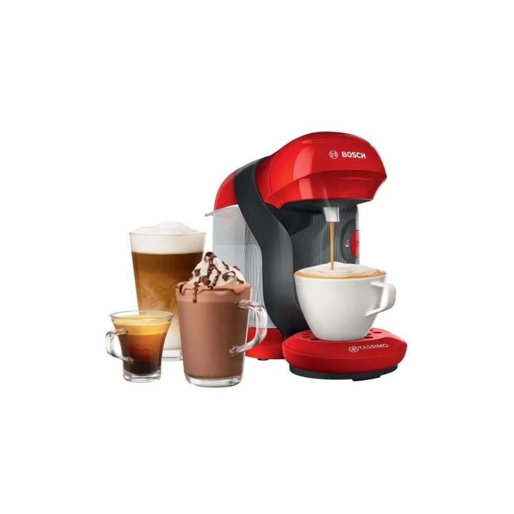 Machine multi-boissons BOSCH TAS1103 Tassimo Rouge - Pression 3,3bar -