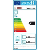 Four encastrable Ecoclean -BOSCH SER4 - HBA553BV3F - Blanc - 71 L - Cl