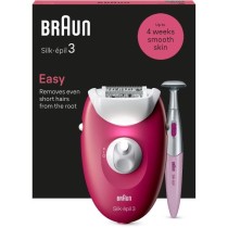 Épilateur électrique filaire - BRAUN - Silk-épil 3 - Une peau douce