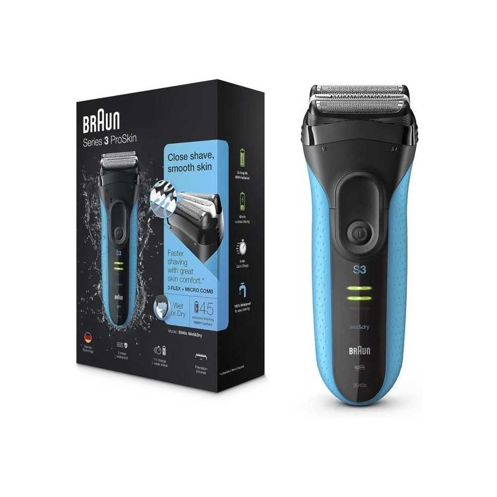 Rasoir électrique BRAUN Series 3 ProSkin 3040s Wet & Dry rechargeable