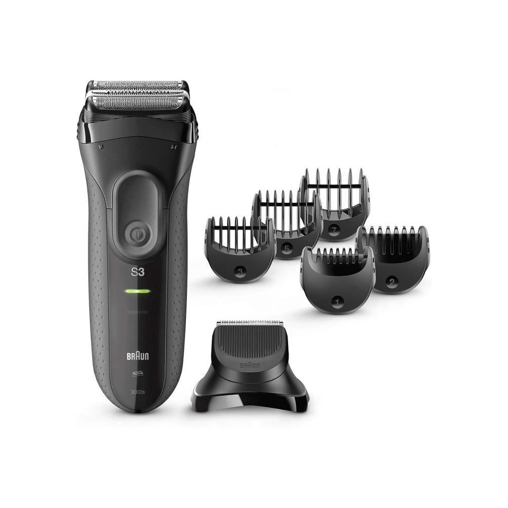 Rasoir électrique sans fil BRAUN Series 3 Shave&Style 3000BT - outil