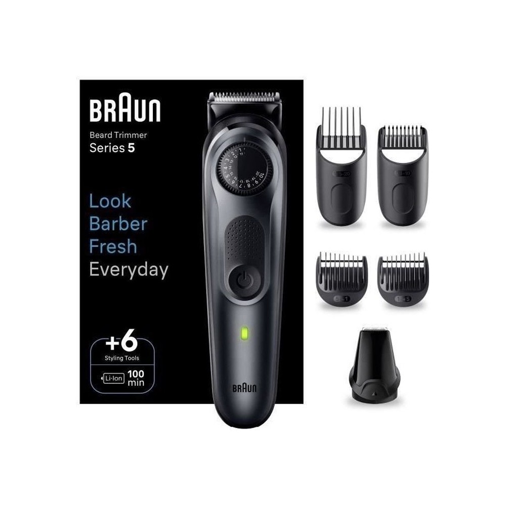 Tondeuse a barbe BRAUN - Series 5 BT5450 - 40 réglages de longueurs -