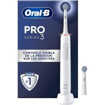 Brosse a Dents Électrique Oral-B Pro 3 3000 Blanche - 2 Brossettes -