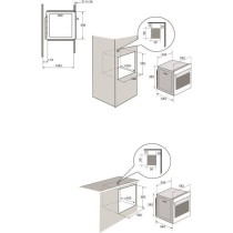 Four électrique encastrable - Pyrolyse - Chaleur tournante pulsée -