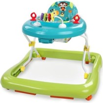 BRIGHT STARTS Trotteur Safari, Jouets interactifs, Hauteur Réglable,