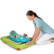 BRIGHT STARTS Trotteur Safari, Jouets interactifs, Hauteur Réglable,