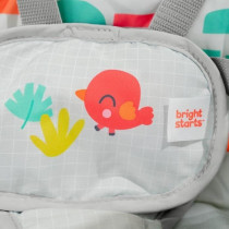 BRIGHT STARTS Balancelle bébé électrique compacte – Animaux, 6 vi