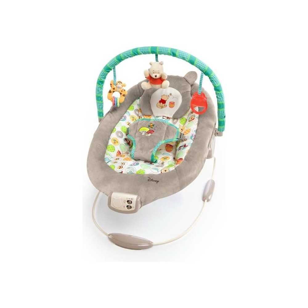 DISNEY BABY Transat Winnie l'Ourson, Cale tete ergonomique amovible, V