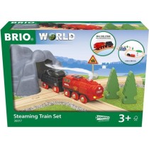 Circuit Locomotive a piles a vapeur - BRIO World - 36017 - Circuit en