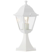 Borne extérieure NISSIE blanc - Brilliant - Métal/verre - IP44 - 1xE