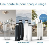 Bouteille isotherme BRITA pour sodaTRIO - acier inoxydable - 0,65L - n