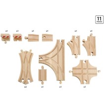 BRIO World - 33307 - Coffret Evolution Avance 11 Rails - Accessoire po