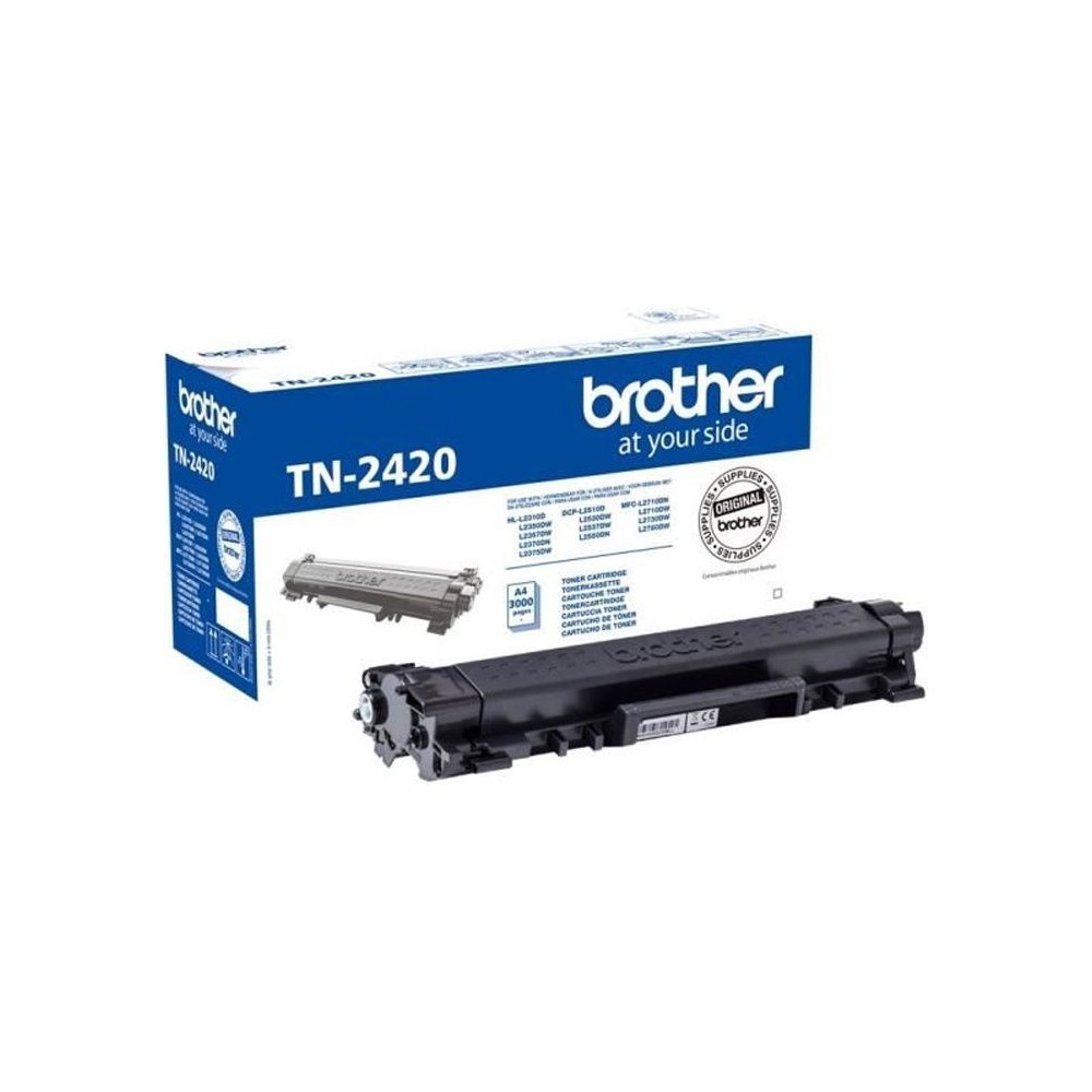 Cartouche de toner noir haute capacité TN2420 - BROTHER - Laser - 300