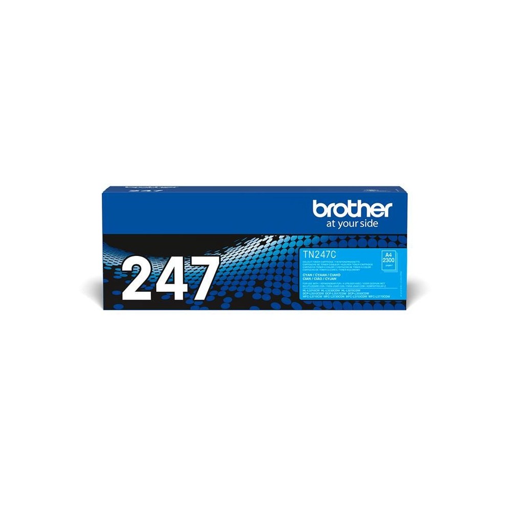 Toner cyan haute capacité - BROTHER - TN247C - 2300 pages