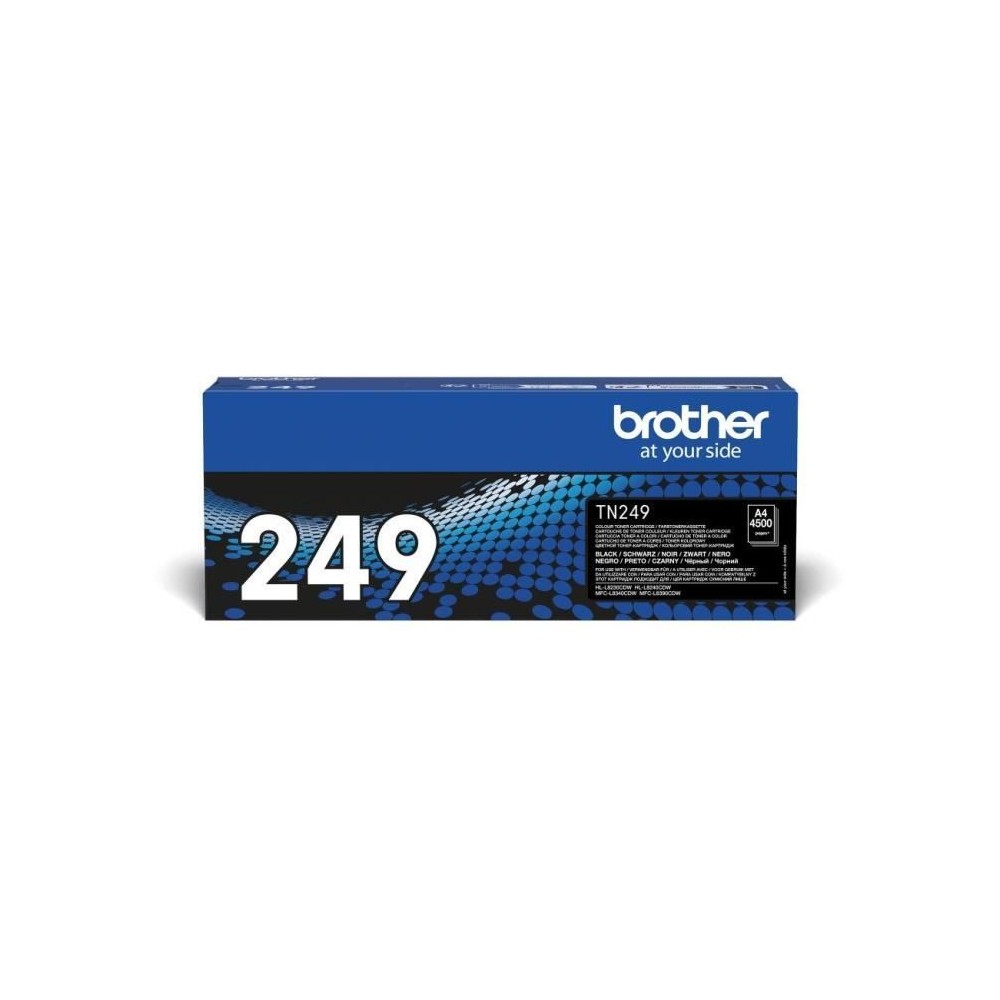 Toner noir trés haute capacité Brother TN249BK - 4500 pages